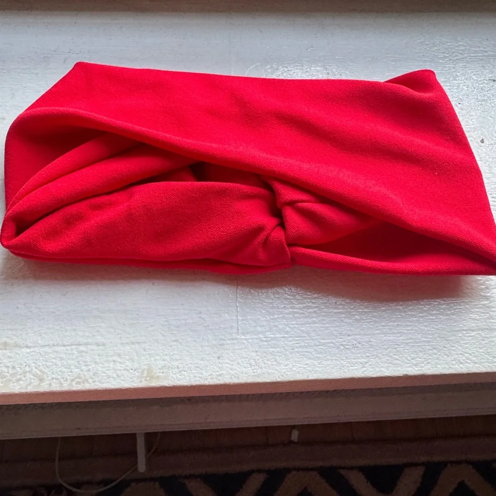 ZARA Knot Headband Red - Picture 3 of 4